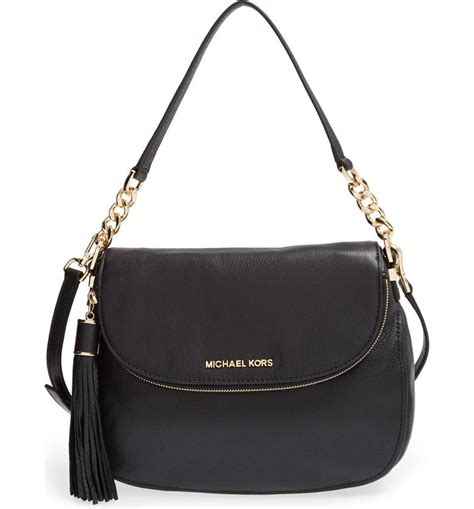 michael kors tasche grau bedford|michael kors leather shoulder bag.